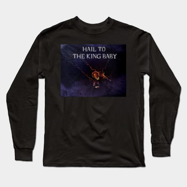 Hail To The King Baby Long Sleeve T-Shirt by Erik Morningstar 